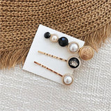 Pearl Hair Clips For Girls Hair Accessories For Women Gold Color