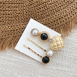 Pearl Hair Clips For Girls Hair Accessories For Women Gold Color